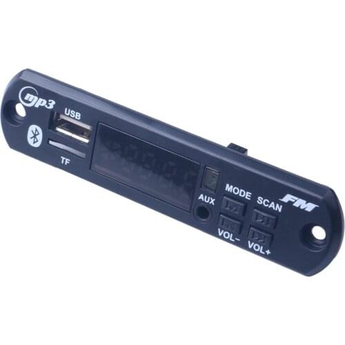 Bluetooth 5.0 Car Audio USB TF FM Radio Module Wireless Bluetooth 12V MP3 WMA Decoder Board MP3 Player with Remote Control