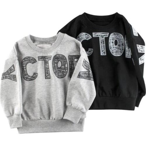 Autumn Spring Kids Baby Sweatshirts Kids Boys Long Sleeves Sweater Baby Cotton T-shirt Clothes