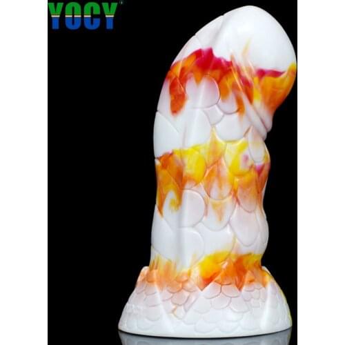 YOCY Giant Anal Butt Plug Animal Fantasy Dildo Silicone Sex Toys For Men Women Massager Realistic Texture Huge Dildos