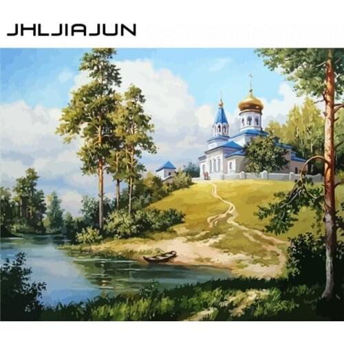 Картины по номерам пейзажи JHLJIAJUN China At AliExpress
