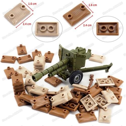 Special Training Granule Sandbag Diy Military Building Block Army Figures WW2 Weapons Battlefield Moc Educational Child Gift Toy