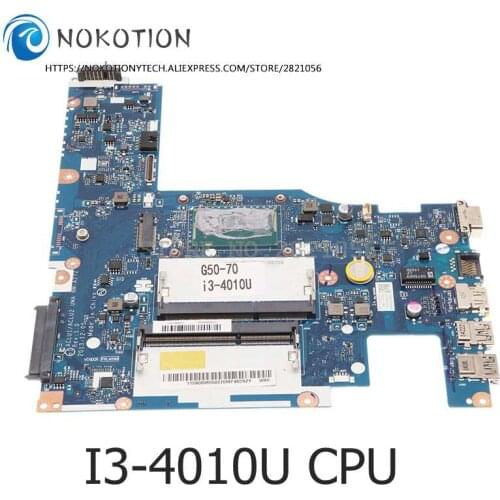 NOKOTION CLU1/ACLU2 NM-A272 NM-A362 MAIN BOARD For Lenovo G50-70 G50-70M Z50-70 Laptop Motherboard I3-4010U CPU DDR3L