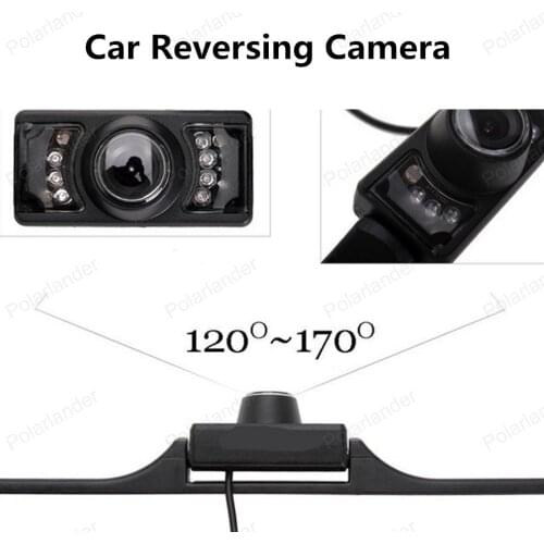 New! Long Car License Plate Reversing Back Up Camera IR LEDS Infrared Night Vision Rear View Camera 120~170 Degree