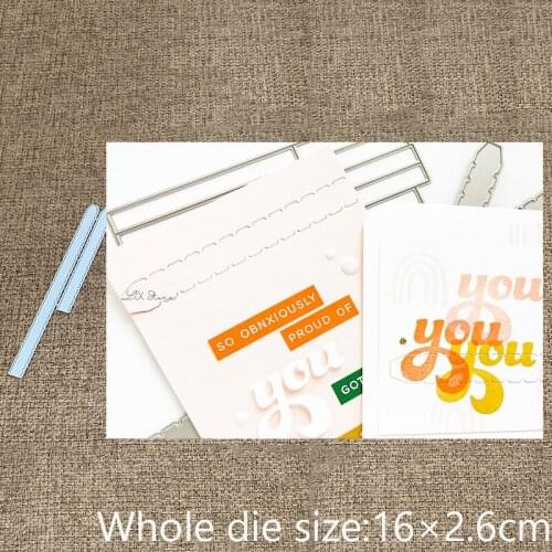 New Design Craft Metal stencil mold Cutting Dies tear strip decoration scrapbook die cuts Album Paper Card Craft Embossing