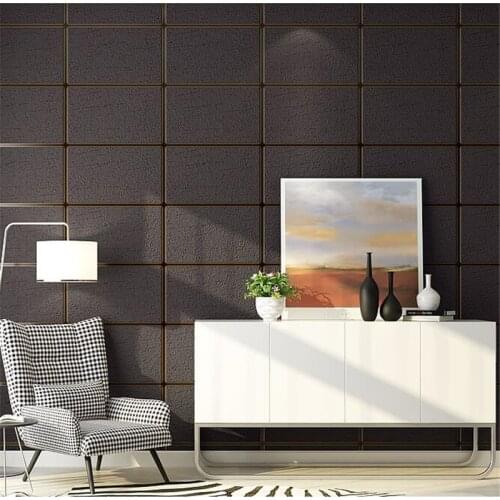 Beibehang Nordic deerskin wallpaper striped bedroom living room minimalistic checkered tv background wallpaper Papel de parede