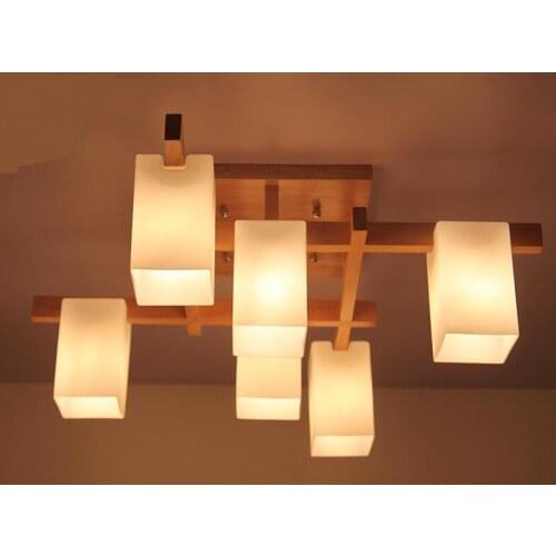 The Ceiling Lights lamp simple creative personality led log style tatami bedroom ceiling lamps LU630 ZL28 YM