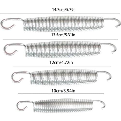 10PCS Trampoline Springs Stainless Steel Tension Spring Versatile Double Hook Spring Sturdy Extension Spring for Home Store Use