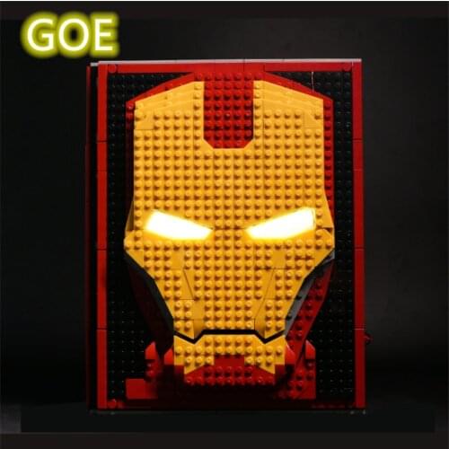 LED Light Set For Iron Men Book Collection Commemorative Manual Assembled Compatible With LEGO Brand (Only LED Light included)