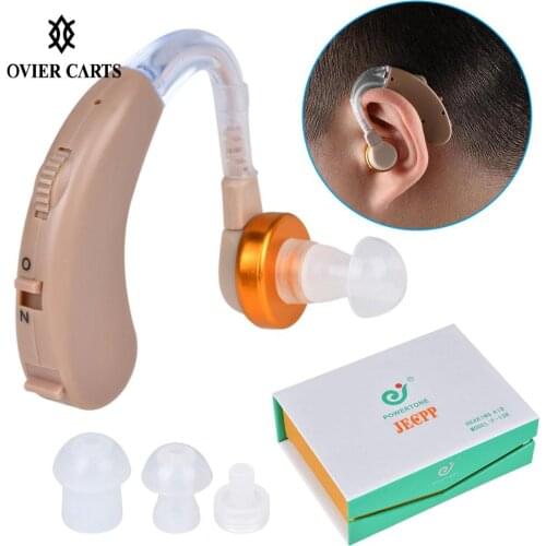 JECPP Ear Hearing Aid Hearing Aids Sound Amplifier for Adults & Seniors Battery Powered In Ear Hearing Enhancement Device