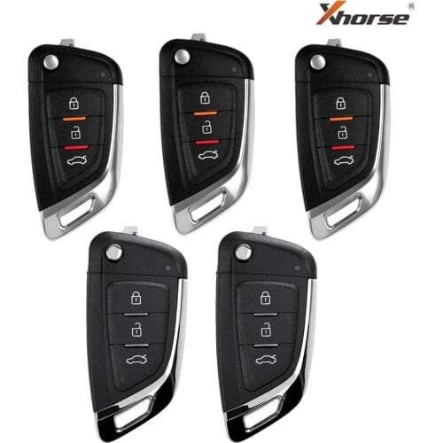 Xhorse Key XKKF02EN XKKF03EN 3 Buttons VVDI Wire Remote Car Key cloning by VVDI2 key tool for BMW VVDI Mini Key Tool 1/5/10PCS