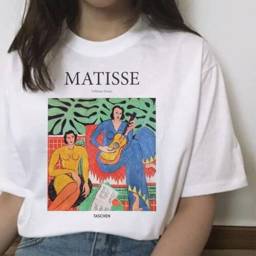 Matisse women t shirt harajuku clothing print kawaii summer Matisse casual cartoon t-shirt art streetwear tops femme Graphic