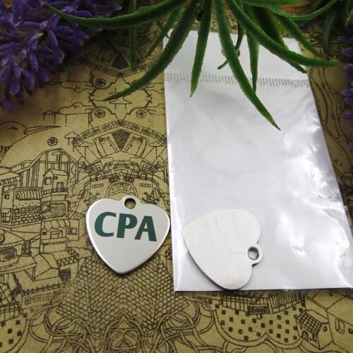 10pcs--"Accounting - CPA"stainless steel charms 5 styles for choosing DIY Charms for necklace bracelets
