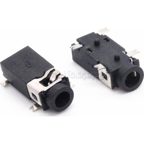 10Pcs High Quality 2.5mm Headphone Socket / Audio Socket PJ234 SMT 4PIN PJ-234 4P 2.5 Headphone Female Socket