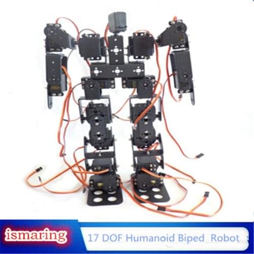 17 DOF Humanoid Biped Walking Robot Aluminum Alloy Bracket High Torque Servo For DIY Robot,Demo,Programming,Teaching RC Toy
