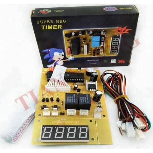 4 digits 12V Time Control Timer Board With Wire harness Power Supply for coin acceptor selector, pump water, washing machine