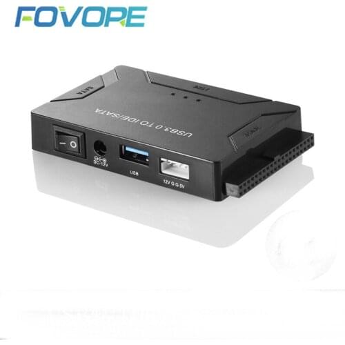 USB 3.0 to SATA IDE ATA Data Adapter 3 in 1 for PC Laptop 2.5" 3.5" HDD Hard Disk Driver With Power