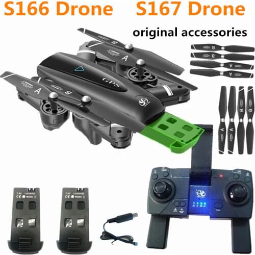 S166 GPS Drone Battery 7.4V 1300mAh For S166 Drone Battery Propeller Maple Leaf Spare Parts Original Accessories