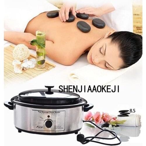Hot stone machine SPA stone energy heating stainless steel pot energy heater Energy stone heating box 220V 1pc