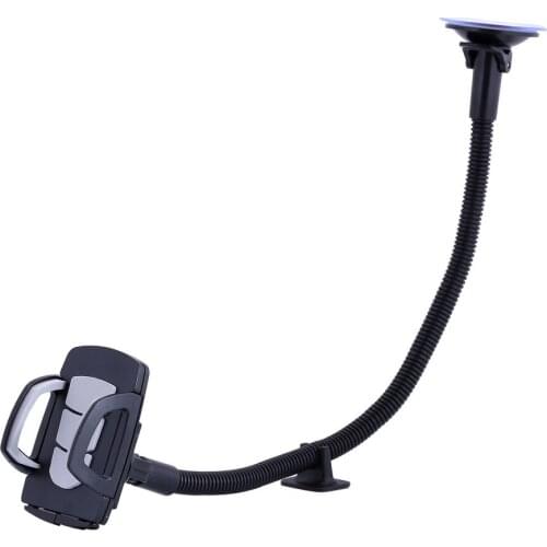 Windshield Car Phone Mount Universal Cell Phone Holder Car Long Arm Holder for iPhone Xs Max R X 8 Plus 7 Plus 6S Samsung Galaxy