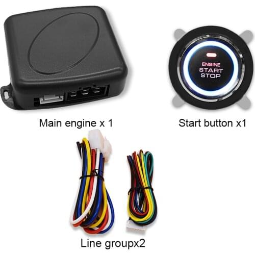 Q638 car one key start key switch, vehicle ignition system, 12V vehicle start stop key