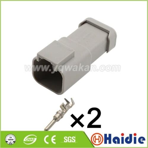 Free shipping 2sets 2pin auto waterproof wiring harness Large current connector DTP04-2P-E003