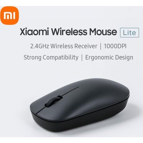 Xiaomi Mi Wireless Mouse Lite Portable USB Mouse 2.4GHz 1000DPI Mini Laptop Silent Ergonomic Mice for Windows Andriod Laptop