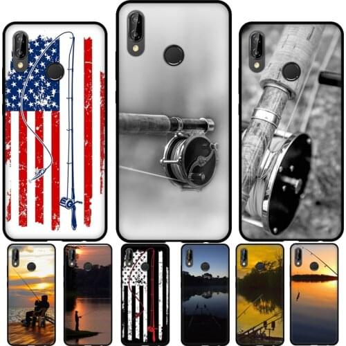 Fishing Rod For Huawei P30 Pro P20 P40 Mate 10 20 Lite Case For Huawei P Smart 2019 2021 Cover Fundas