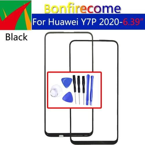 For Huawei Y7P Touch Screen Panel Front Outer Glass For Y7p ART-L28 ART-L29 LCD Glass Lens Replacement
