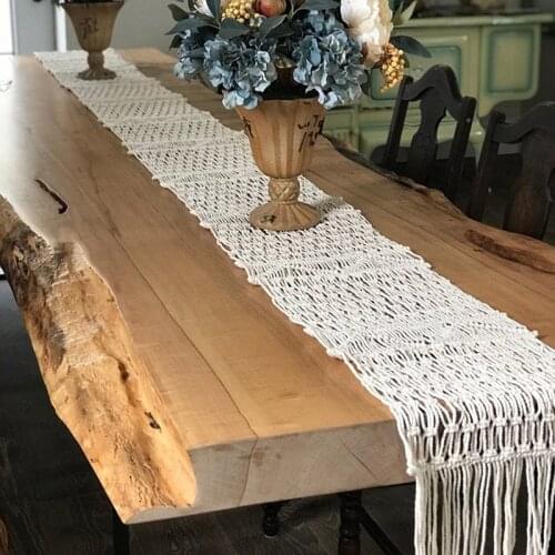 Hot YO-Macrame Table Runner Handmade Macrame Table Runner Gorgeous Handwoven Wedding Table Decoration Wedding Table Runner with