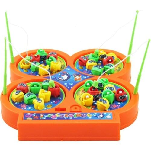 Outdoor Creative Childrens Puzzle Rotating Disk Electric Magnetic Fishing Toy Boy Girl Christmas Birthday Gift Love Gift