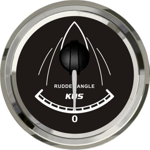 KUS Rudder Angle Indicator WEMA Boat Rudder Position Indicator Gauge 52mm 12/24V 0~190