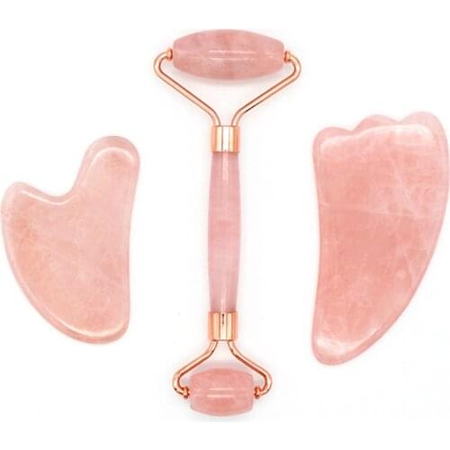 Jade roller slimming massage lifting skin care natural rose quartz roller Wrinkle Removal for skin tightening facial beauty