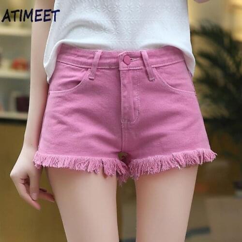 New Women Fashion Denim Shorts Summer Casual Style Jeans