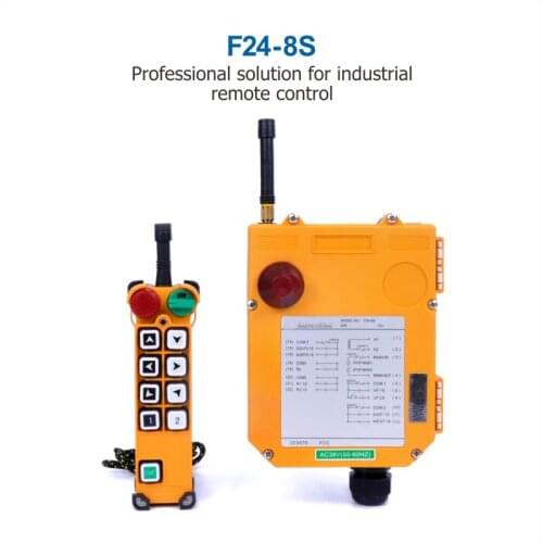 Wholesales Industrial Remote Control Crane F24-8S Controller 1 Transmitter 1 Receiver 36V 220V 380V AC for Hoist Crane