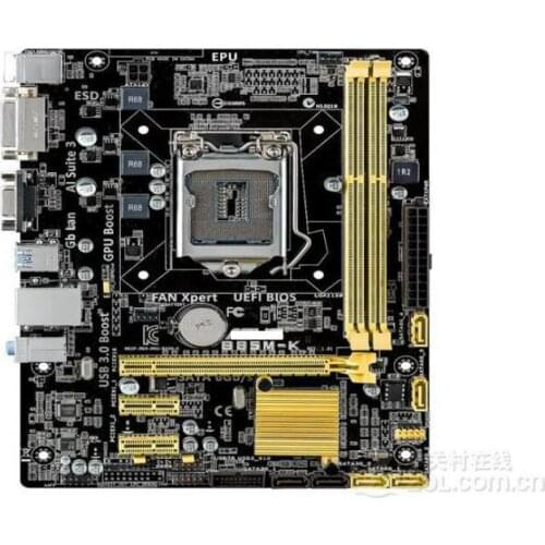 For ASUS B85M-K original desktop motherboard DDR3 LGA 1150 USB2.0 USB3.0 VGA DVI 16GB B85 used motherboard
