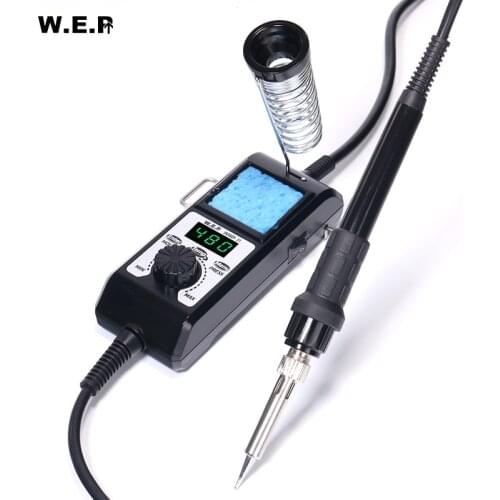 WEP 908D-II Temperature Adjustable Soldering Iron Station Removable Stand Portable Electronic Soldering Iron