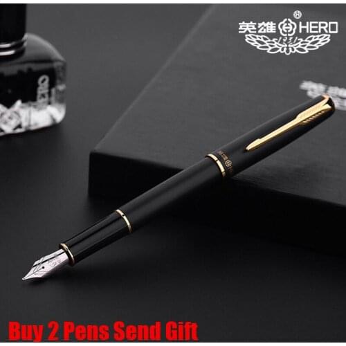 Classic Design Hero 5020 Metal Ink Fountain Pen Business Men Signature Writing Pen Buy 2 Pens Send Gift