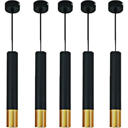 Smart Dimmable LED Chandelier Long Tube Light Kitchen Island Restaurant Shop Bar Decoration Cylinder Chandelier Kitchen Light