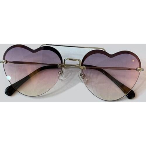 Heart Sunglasses Women Vintage Luxury Brand Mirror Grandienr Sun Glasses For Female Retro Eyeglasses UV400