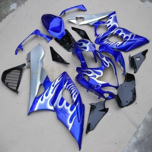 Customs motorcycle Fairing hull for GSX-R1000 2005 2006 K5 GSXR1000 05 06+5Gifts+injection mold ABS silver flames