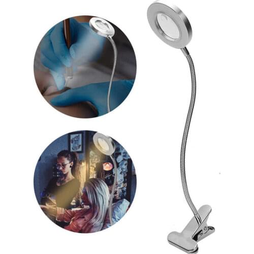 USB Universal Hose Clip Lamp Adjustable Reading Eye-Protection Light Tattoo Beauty Lamp Permanent Makeup Tattoo Accessories