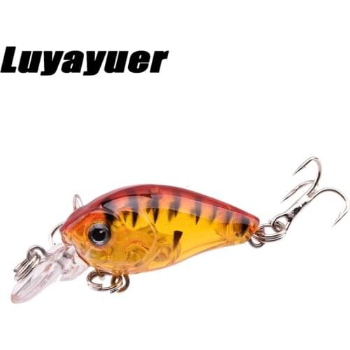 1Pcs Floating Fishing Lure 4.5cm 4g Crankbaits Fishing Lures Fishing Lure 3D Eyes Isca Artficial Hard Bait Carp Fishing