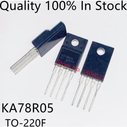 10PCS/LOT KA78R05 TO220F-4 78R05 TO-220F KA78R05CTU TO-220F-4 1A 5V
