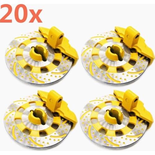 20 Pieces Unlimited Desert Racer (UDR) Adapter Alum. Wheel Hex Hub Brake Disc + Caliper Disc OP Accessories For 1/7 Traxxas UDR