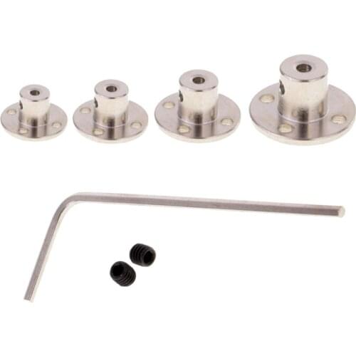 4/5/6/8/mm Iron Rigid Flange Coupling Iron Motor Guide Shaft Coupler Motor Connector Set Power Transmission Parts Hardware