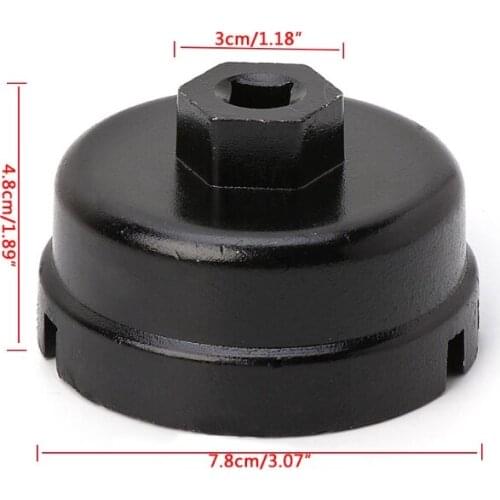 64mm Oil Filter Cap Wrench For Toyota Camry Corolla Highlander RAV4 Lexus Tool 87HE