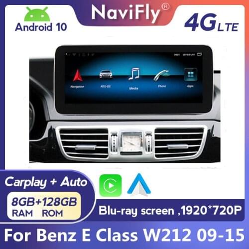 Android 10 8G 128G 12.5'' Car dvd Radio GPS For Mercedes Benz E Class E200 E230 E260 W212 2009-2016 NTG 4.0 4.5 5.0 Carplay Auto