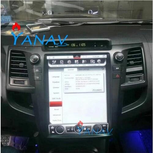 12.1 inch car radio Multimedia Player For-Toyota Fortuner 2007-2015 car stereo GPS navigation android MP3 player vertical screen