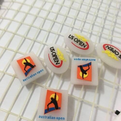 Free shipping 100pcs US open AUS open Tennis Vibration Dampener racket shock absorbers