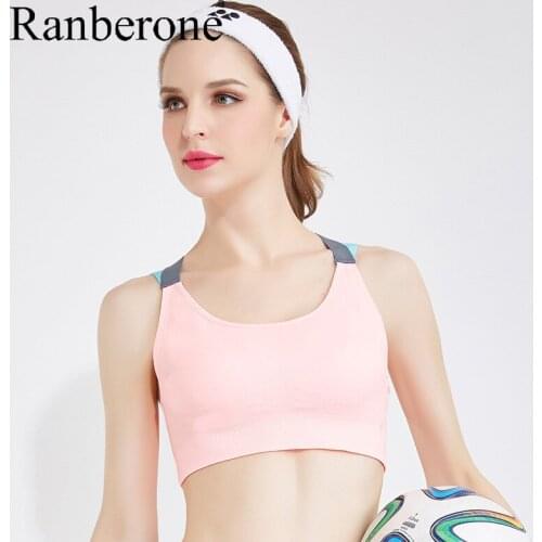 Brand Sports Bra Women Sexy Cross Backless Gym Yoga Bra Running Jogging Fitness Underwear Women Workout Seamless Breathable Top